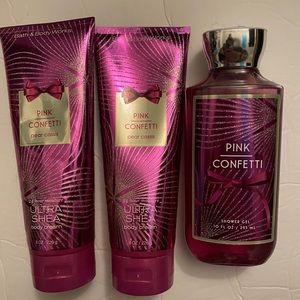 Bath & Body Works Pink Confetti Bundle